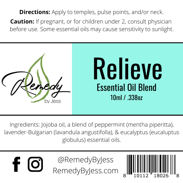 Relieve Essential Oil Roller