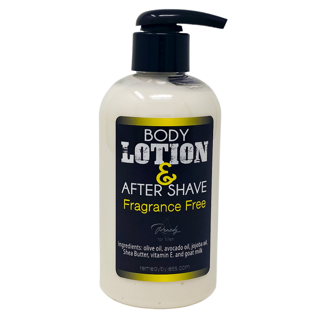 Fragrance Free Men's Body Lotion & After Shave