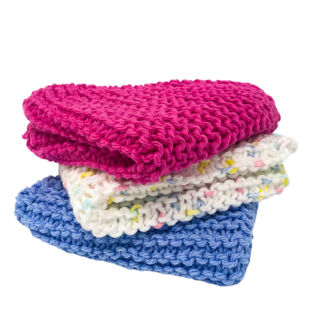 Handmade Knit Washcloth