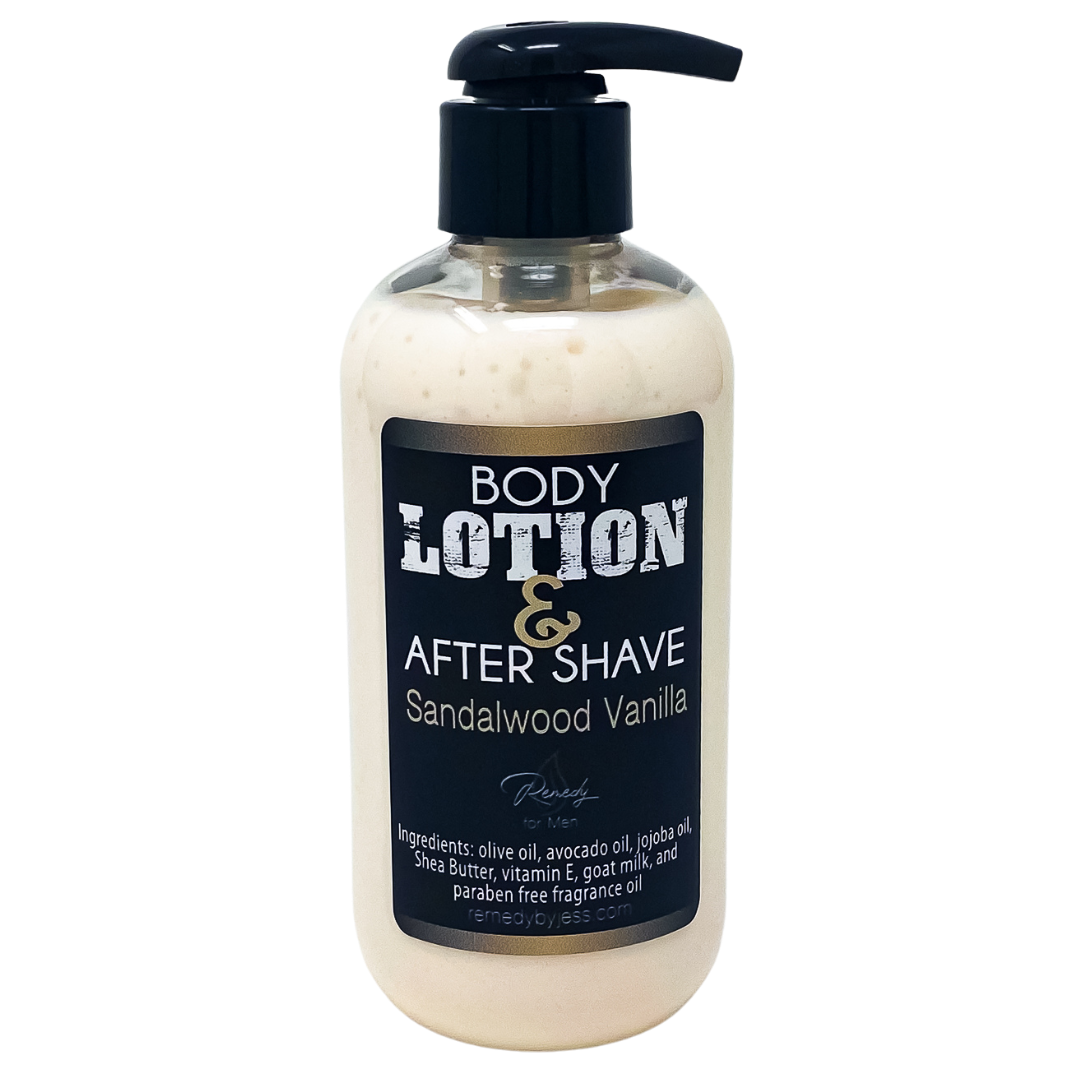 Sandalwood Vanilla Men's Body Lotion & After Shave