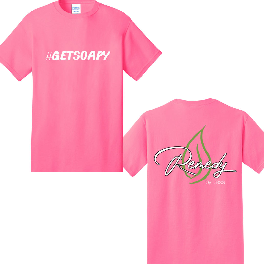 Remedy by Jess T-Shirt (Neon Pink)