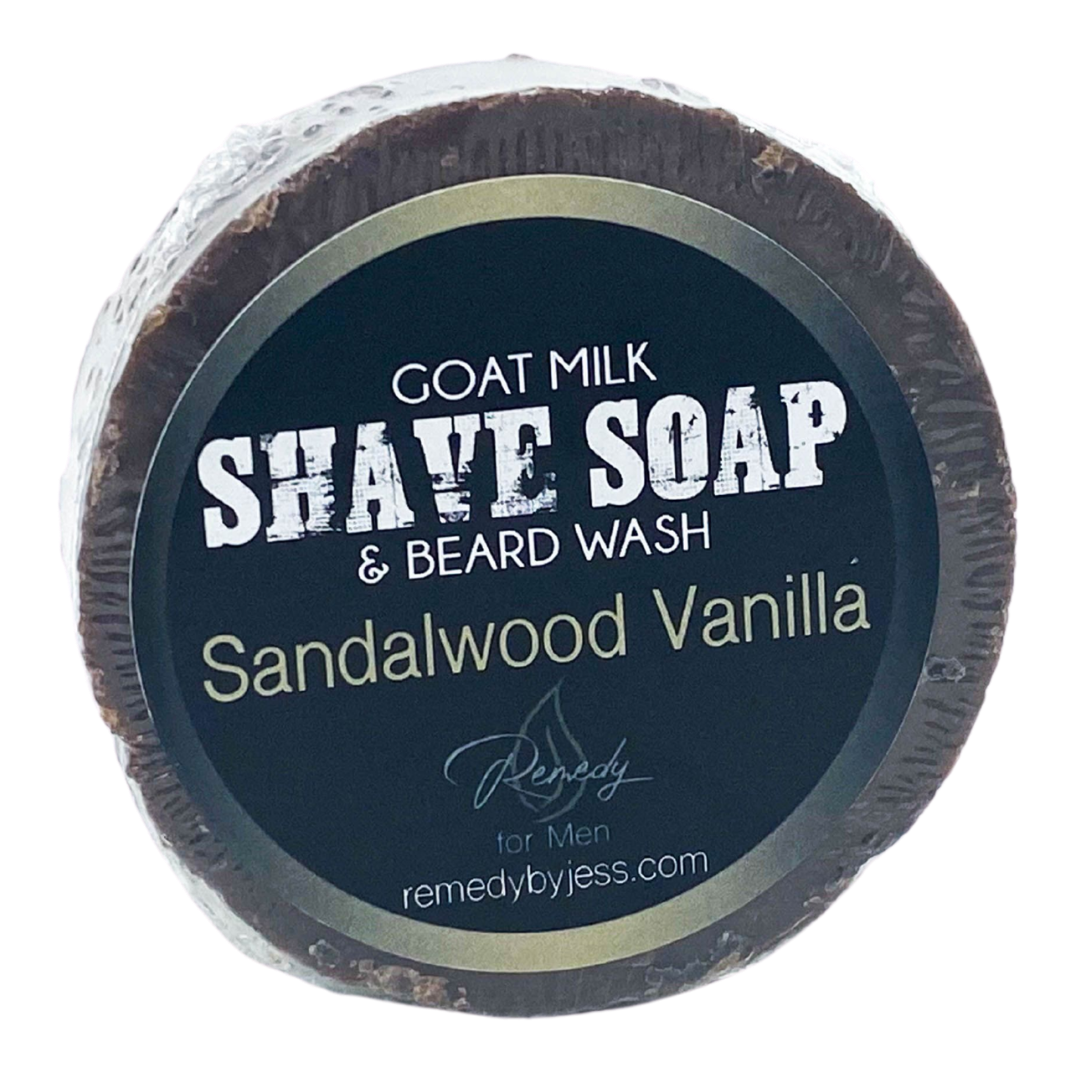 Sandalwood Vanilla Shave Soap & Beard Wash