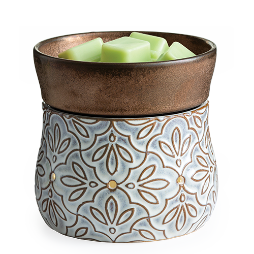 Bronze Floral 2-in-1 Wax & Candle Warmer